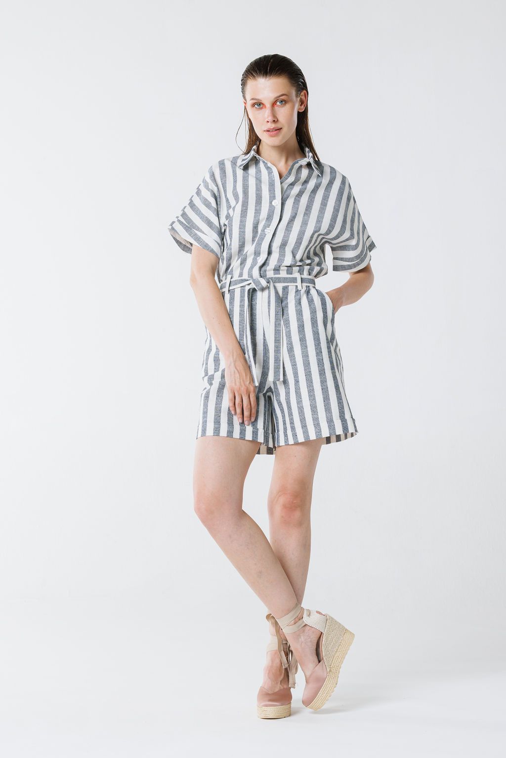 Stripped playsuit